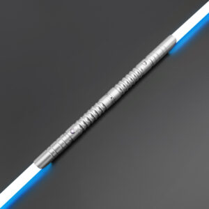 Silver Simplex V3 Double-Bladed Duelling Lightsaber - S-RGB