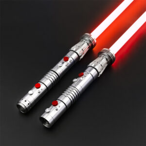 Silver Darth Maul Double-Bladed Lightsaber - SNV4 PRO